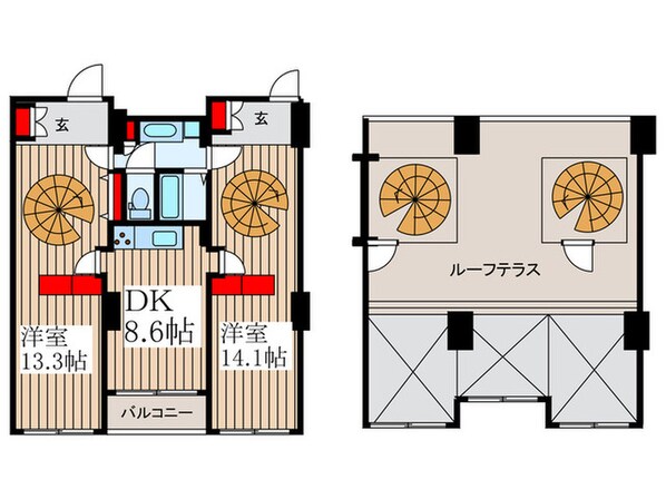 東雲ｷｬﾅﾙｺ-ﾄCODAN11号棟の物件間取画像